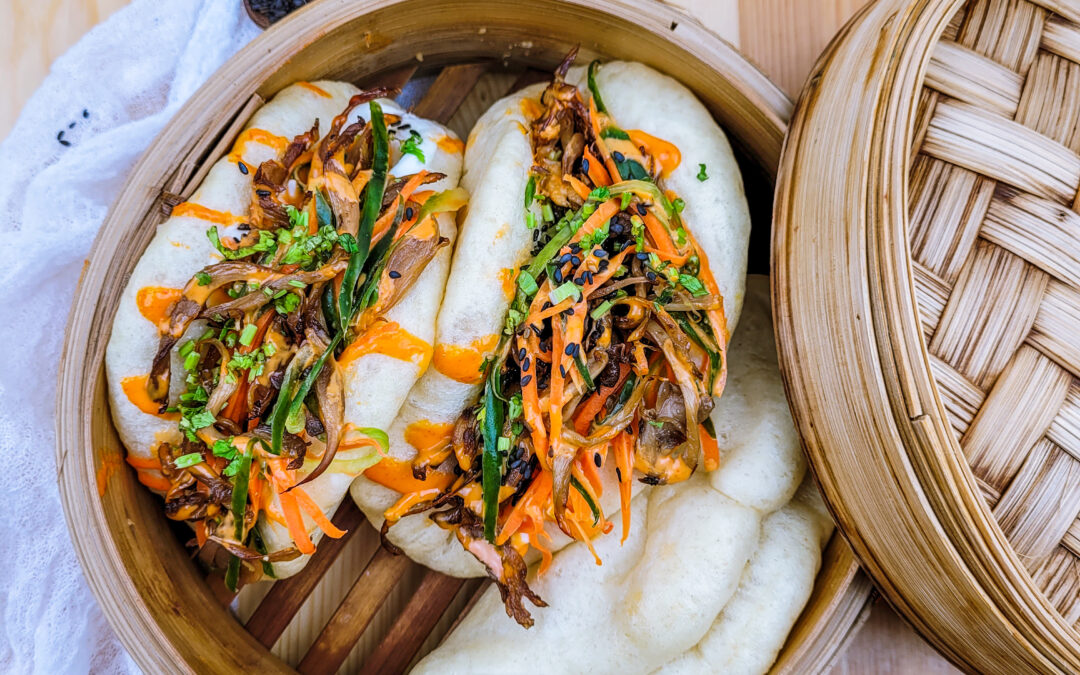 Bao Buns s trhanou hlívou